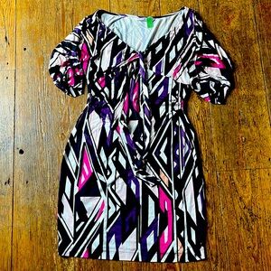 Multicolored designed dress